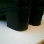 TOPSHOP Black Leather Boots..Size 6 Image 4
