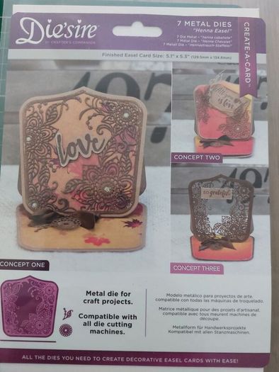 Metal dies set - Henna Easel