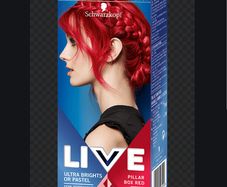 Pillar Red - semi-permanent Hair Dye + other colours available: red, purple, pink & green!