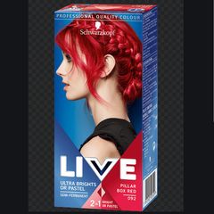 Pillar Red - semi-permanent Hair Dye + other colours available: red, purple, pink & green!
