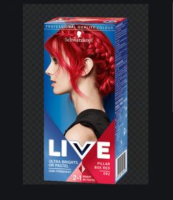 Pillar Red - semi-permanent Hair Dye + other colours available: red, purple, pink & green!
