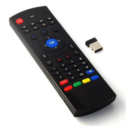38322 2.4G Mini Wireless Fly Mouse Air Remote Qwerty Keyboard for Android Smart TV Box