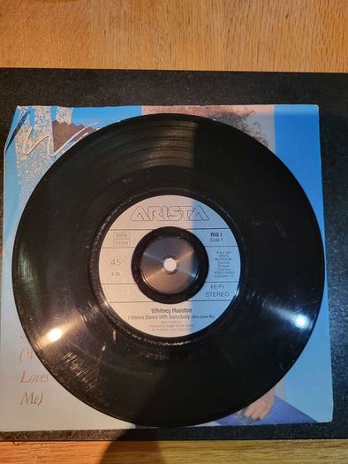 Whitney Houston I Wanna Dance With Somebody picture sleeve 7 inch vinyl