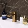 Mono Basin Mixer Tap | Brushed Brass (Gold) Image 2