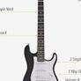 3/4 left handed Electric Guitar, 10W Guitar Amp Image 2