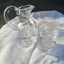 Tyrone Crystal Cut Glass Milker and Sugar Bowl Image 3