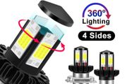 Motorcycle Headlight White Bulb H6 BA20D H4 LED Hi Lo beam Moto LED Headlight Motorbike LED Lamps Conversion Kit Bulbs 1200LM 6000K