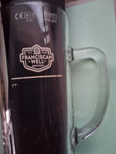 Vintage Franciscan Well Brewwery  Cork Pint Tankard Beer  Glass