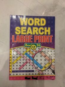 Word Search Large Print Book