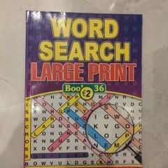 Word Search Large Print Book