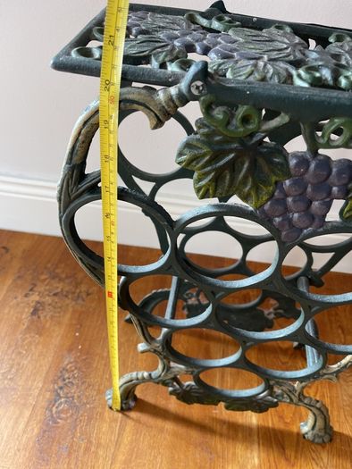 cast iron wine stand