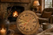 Handmade Natural Woodyn Clock - Unique Rustic Home Decor