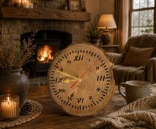 Handmade Natural Woodyn Clock - Unique Rustic Home Decor