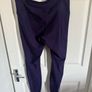 Under Armour Heat Gear logo purple ladies compression leggings size XL UK18 EU46 Postage included Image 3