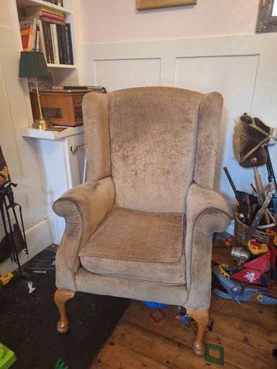 Wingback armchair