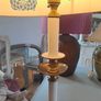 2 x Brass Vintage Candle brass Lamps Image 3