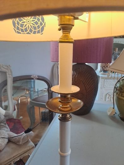 2 x Brass Vintage Candle brass Lamps