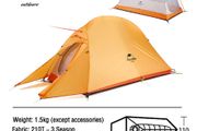 BRAND NEW Tent Ultralight 20D Nylon Camping Tent Waterproof Outdoor Hiking Travel Tent Backpacking Cycling Tent