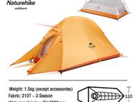main image for ad BRAND NEW Tent Ultralight 20D Nylon Camping Tent Waterproof Outdoor Hiking Travel Tent Backpacking Cycling Tent