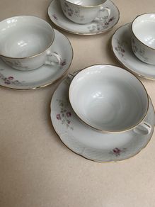 Royal Thun 1950s soup bowls x 4