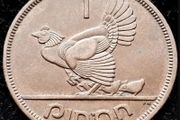 [#70] - Ireland 1946 | Irish 1d | One Penny | Hen with Chicks | KM.11 | High Grade
