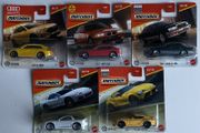 Audi E-Tron, BMW 318ti, Lexus LS 400, Toyota GR Supra - Matchbox Cars