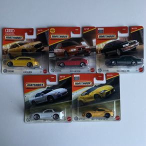 Audi E-Tron, BMW 318ti, Lexus LS 400, Toyota GR Supra - Matchbox Cars