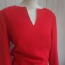 Louis Feraud vintage  red skirt and top Image 2