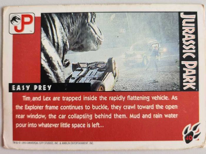 Jurassic Park cards