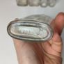 262 - Set of 5 Cork Top Vintage Universal Medicine Chemicals Clear Glass Decorative Collectible Bottles Image 3