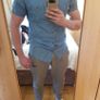 Muscle fit Medium size jumper & Denim short sleeve shirts Image 4