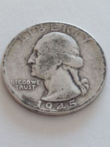 1945 silver quarter