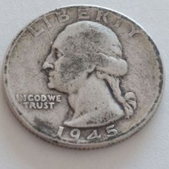 1945 silver quarter