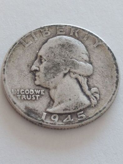 1945 silver quarter