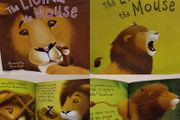 Aesop's Fables the Lion and the Mouse story book