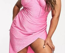 wrap style mini dress