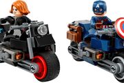 Lego Marvel Superheroes 76260: Black Widow &amp; Captain America Motorcycles (2023) 100% Complete (NO BOX)