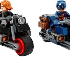 Lego Marvel Superheroes 76260: Black Widow & Captain America Motorcycles (2023) 100% Complete (NO BOX)