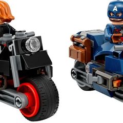 Lego Marvel Superheroes 76260: Black Widow & Captain America Motorcycles (2023) 100% Complete (NO BOX)