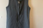 Dunnes grey pinafore (as new) age 8-9