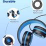 SALE Headphones, Childrens Headphones for Boys, 85/94dB Volume Limited, Stereo Sound, Foldable, Untangled Wires, 3.5mm Jack for School/Travel Image 3