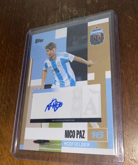Nico Paz Topps Autograph