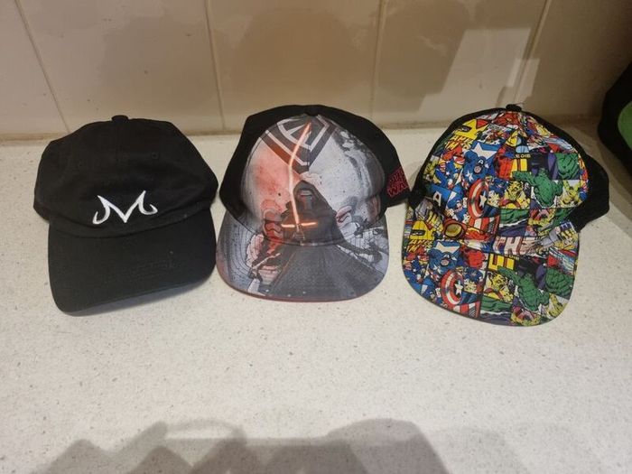 Dragon Ball, Star Wars and Marvel Hats