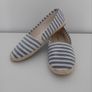 Ladies striped Espadrilles Image 3