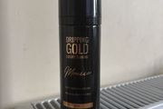 Dripping gold tan