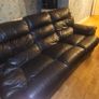 3 seater leather recliner couch. Image 2