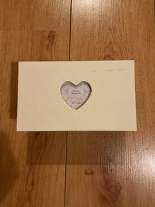 Wood Memories Storage Box/Heart 20x12x9cm