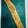 Green textured 3D painting Image 3