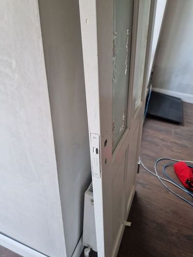 Wood Door Frosted Glass Panel