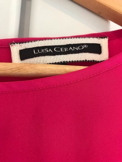 Luisa Cerano orange and pink blouse (size 10)